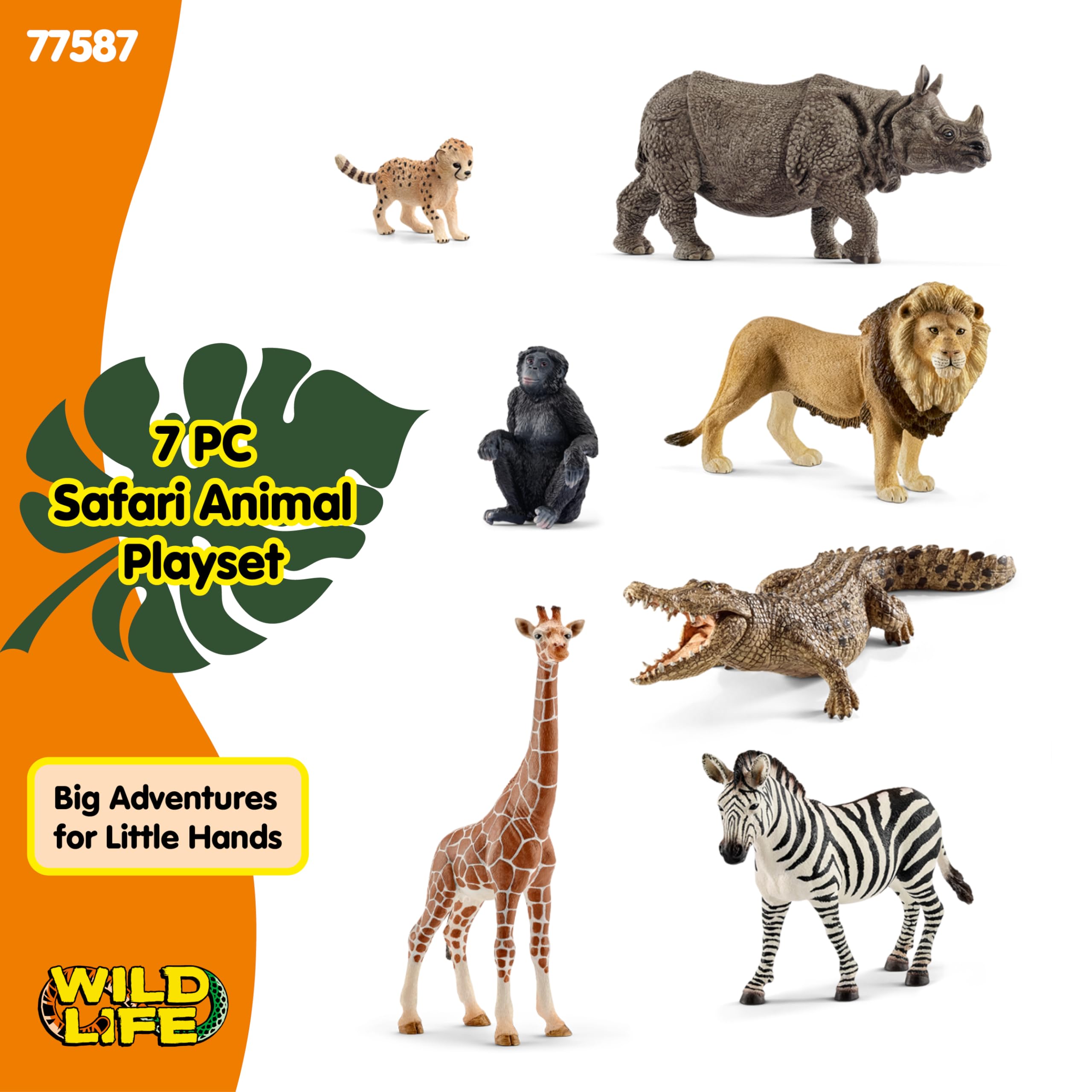 Amazon.co.jp: Schleich Wild Life - サバンナ動物玩具7点セット