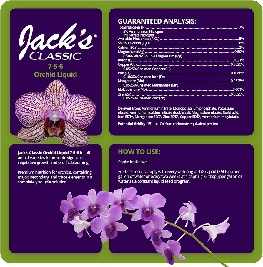 Amazon.com : Jack's Classic 7-5-6 Orchid Liquid Concentrated
