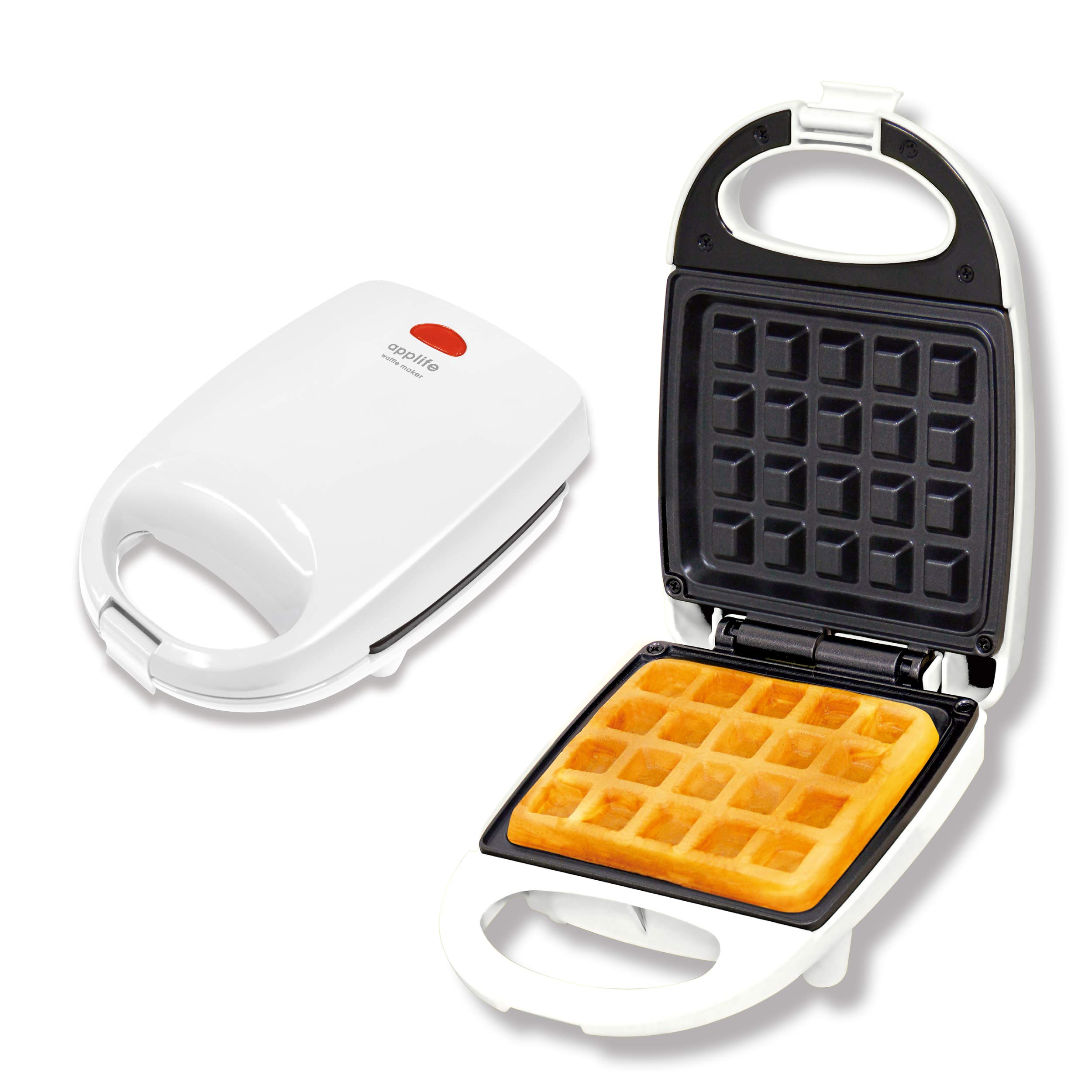 Amazon | applife ワッフルメーカー 白 | ワッフル モッフル 簡単 時短