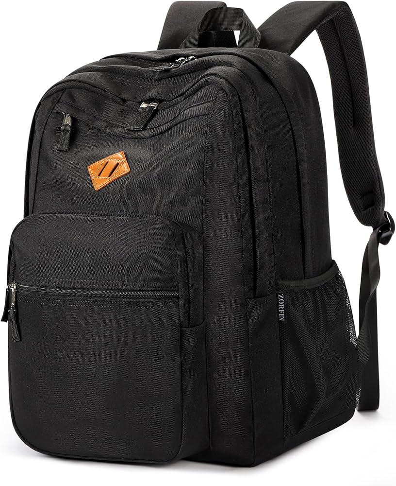 Amazon.com: ZORFIN 26L Black Backpack for College, and Travel