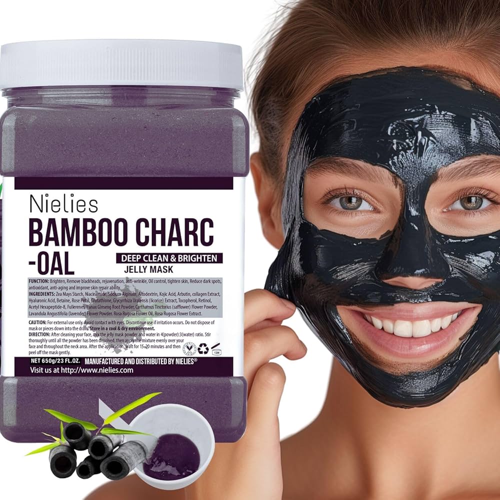 Amazon.com : Jelly Face Mask for Facials- Charcoal Hydrating