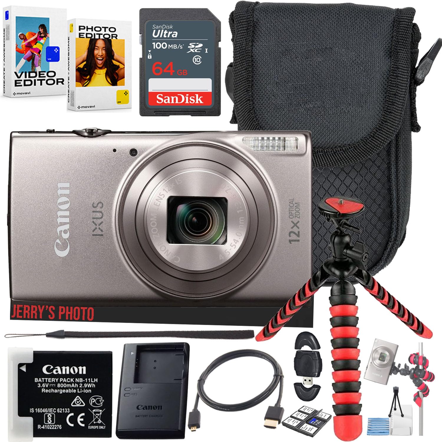 Amazon.com : Canon PowerShot IXUS 285 / ELPH 360 HS Compact