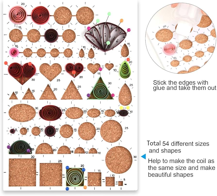 Amazon.co.jp: Yosoo ペーパークイリング 960枚 3mm 18セット 専用
