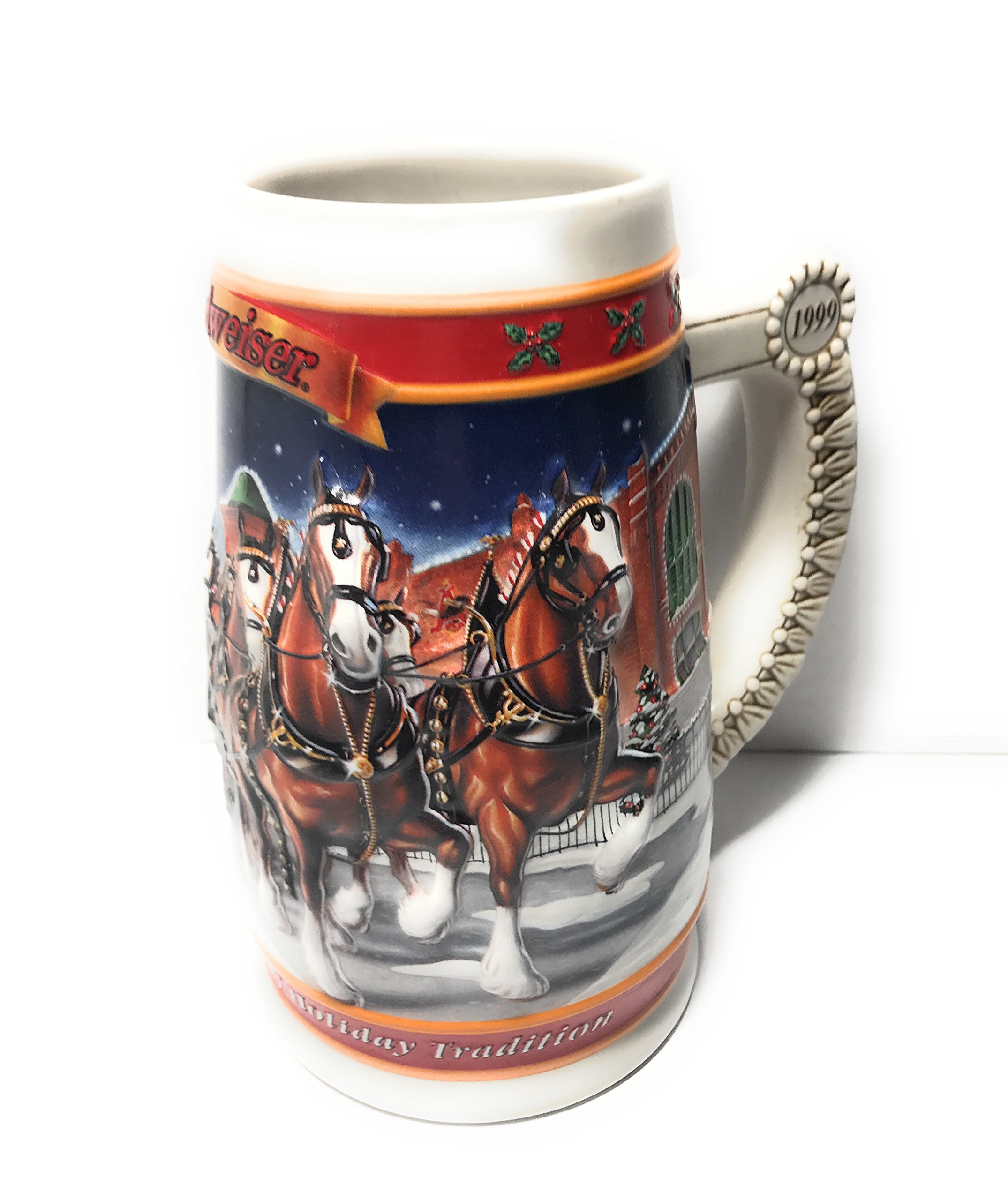 Amazon.com | 20TH ANNIVERSARY EDITION 1999 BUDWEISER HOLIDAY STEIN