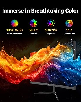 Amazon.co.jp: KTC 24インチ 湾曲ゲーミングモニター 180Hz 1ms(MPRT