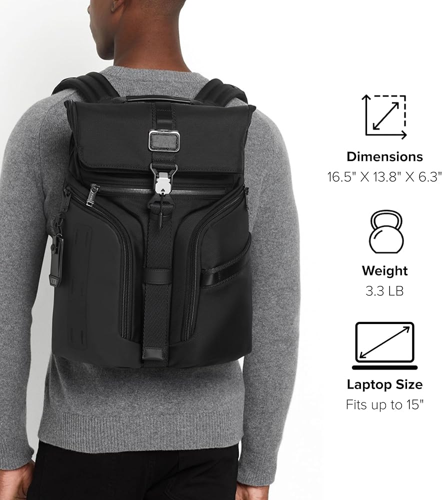 Amazon.com: TUMI - Alpha Bravo Logistics Backpack - Front-Flap