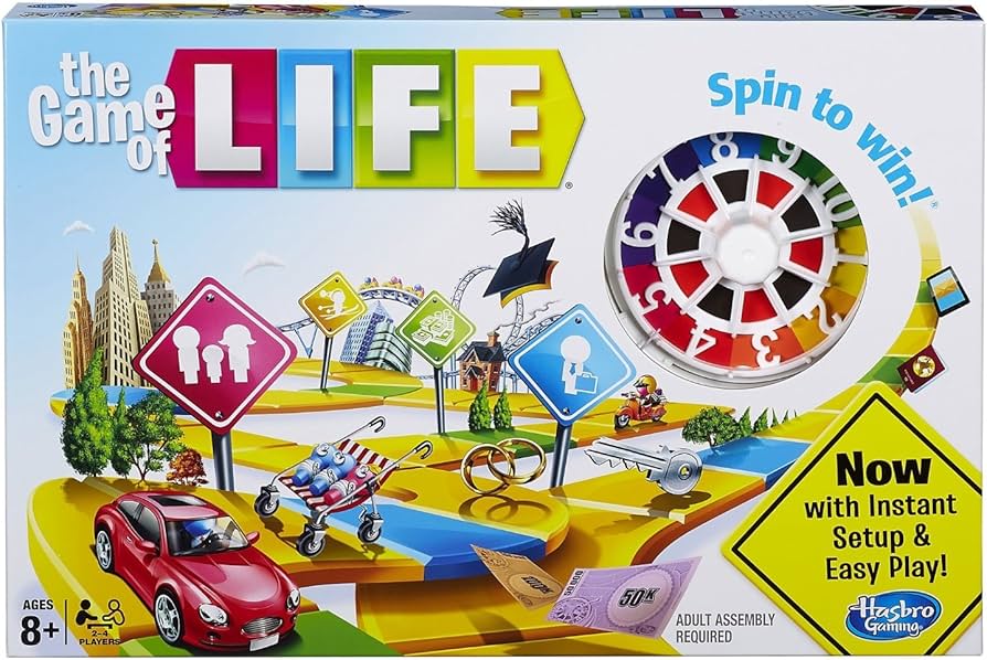 Amazon.co.jp: ハズブロ(HASBRO) THE GAME OF LIFE 英語版 人生ゲーム