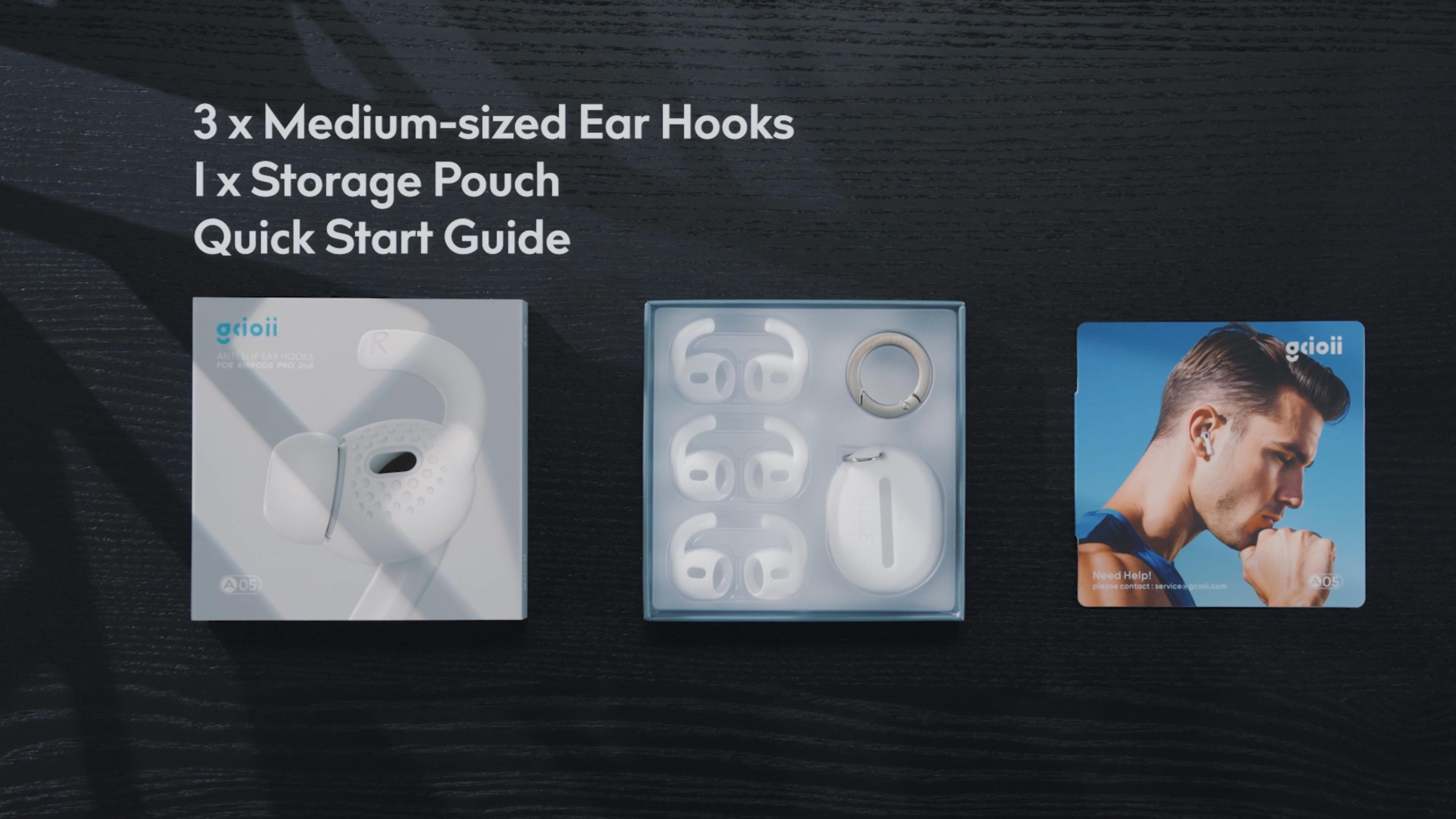 Amazon.com: Gcioii 3 Pairs for AirPods Pro 2 Ear Hooks Covers