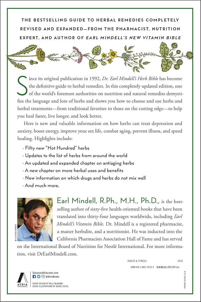 Dr. Earl Mindell's Herb Bible: Fight Depression and Anxiety