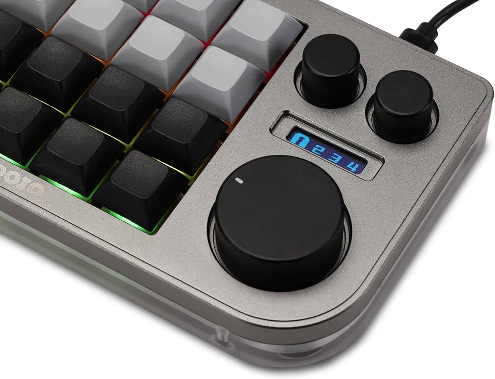 Amazon | KB16 マクロメカニカルキーボードアルミニウム製/片手