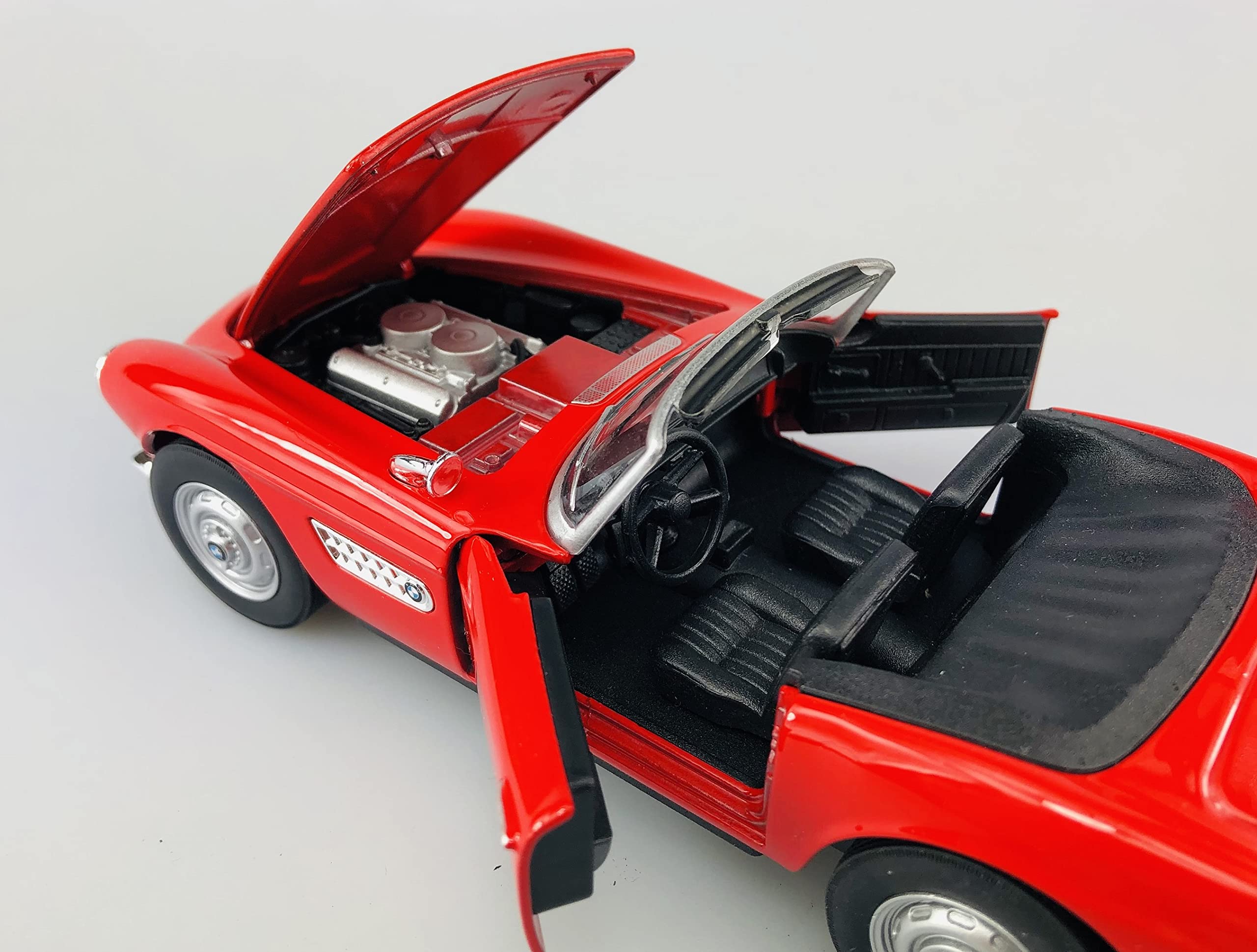Welly B-M-W 507 Cabrio Offen Rot 1956-1959 1/24 Modell Auto Die