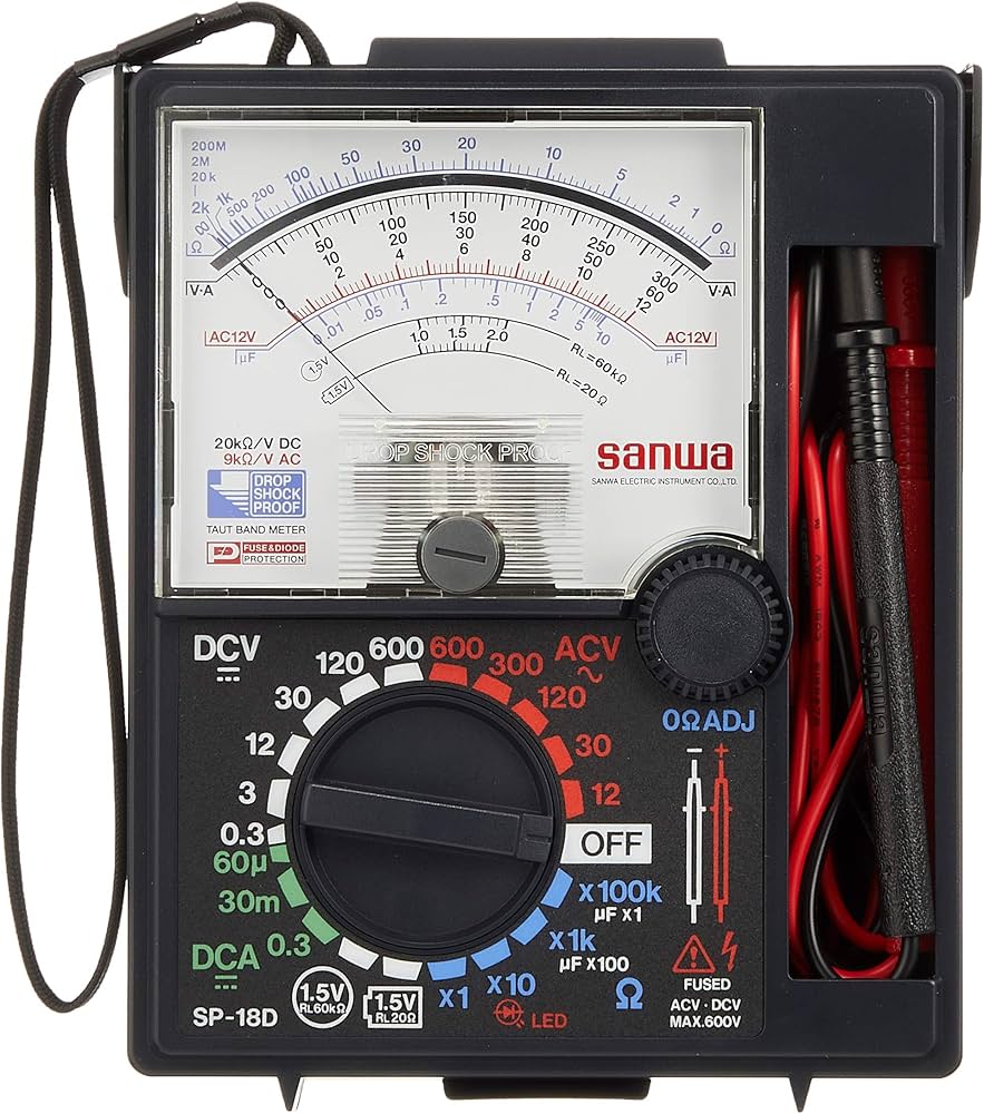 Amazon | SANWA アナログマルチテスタ SP18D-P ブリスターパック入