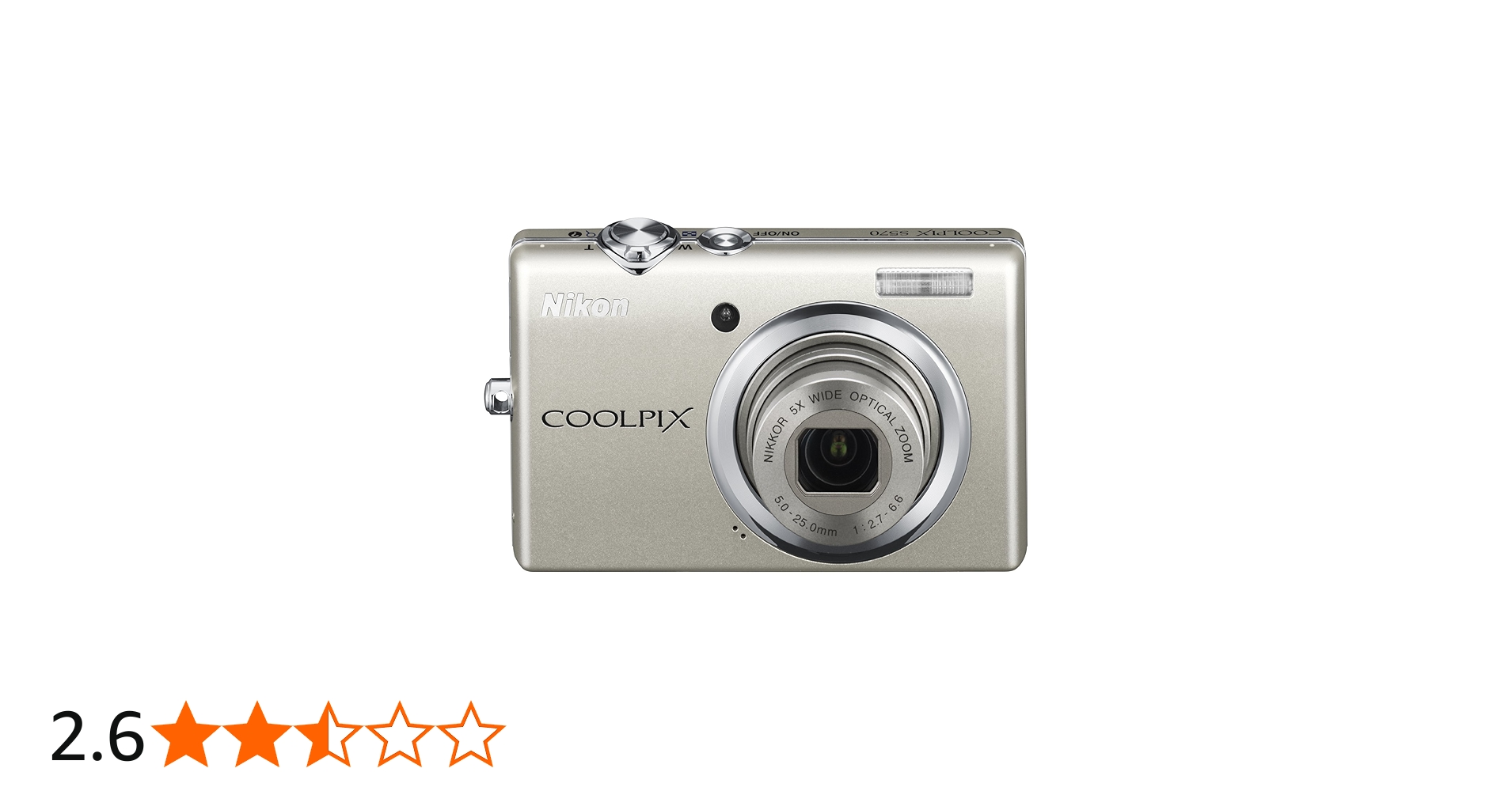 Amazon | Nikon デジタルカメラ COOLPIX (クールピクス) S570 シルバー