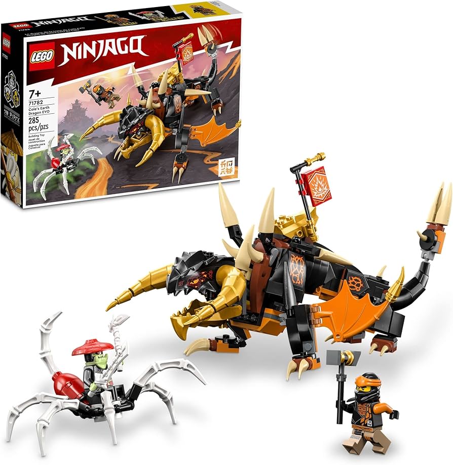 Amazon.com: LEGO NINJAGO Cole's Earth Dragon EVO 71782, Upgradable