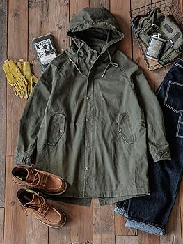 MADEPANTS Men's Fishtail Hooded Parka Jacket M51 Military Mods