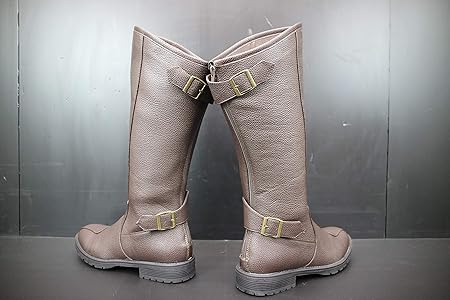 Amazon | [DJ] 斜めカット 特攻ブーツ 茶 26．5cm | DJ | ブーツ