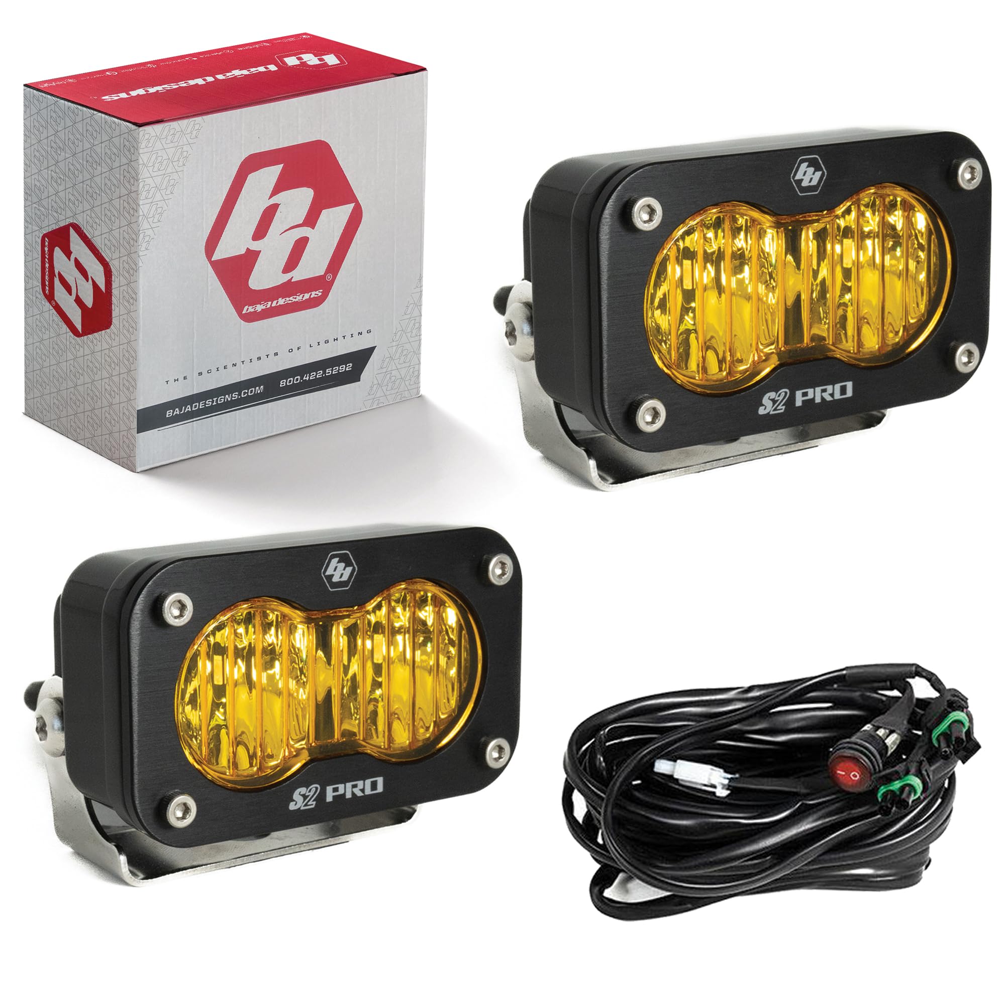 Amazon.com: Baja Designs S2 Pro Black LED Auxillary Light Pods