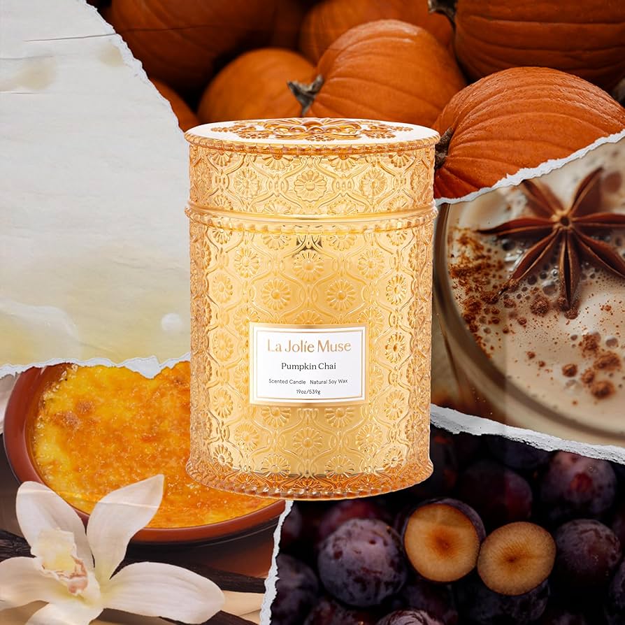Amazon.com: LA JOLIE MUSE Pumpkin Chai Candle – Pumpkin, Spicy