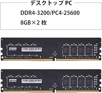 Amazon | KLEVV デスクトップPC用 メモリ DDR4 3200Mhz PC4-25600 8GB