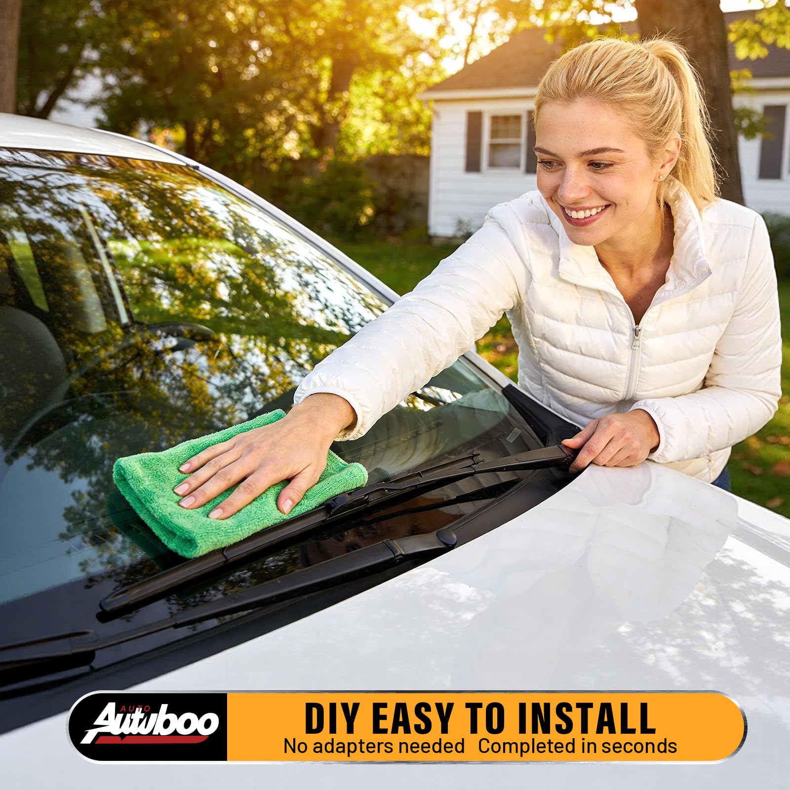 Amazon | AUTOBOO 15インチ+15インチワイパーブレード交換用 ジープ