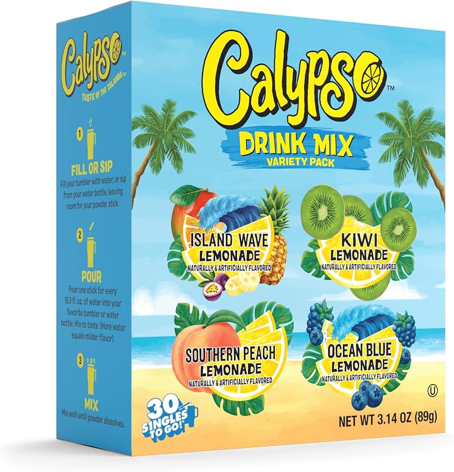 Amazon.com : Calypso Singles To Go! Drink Mix Variety Pack