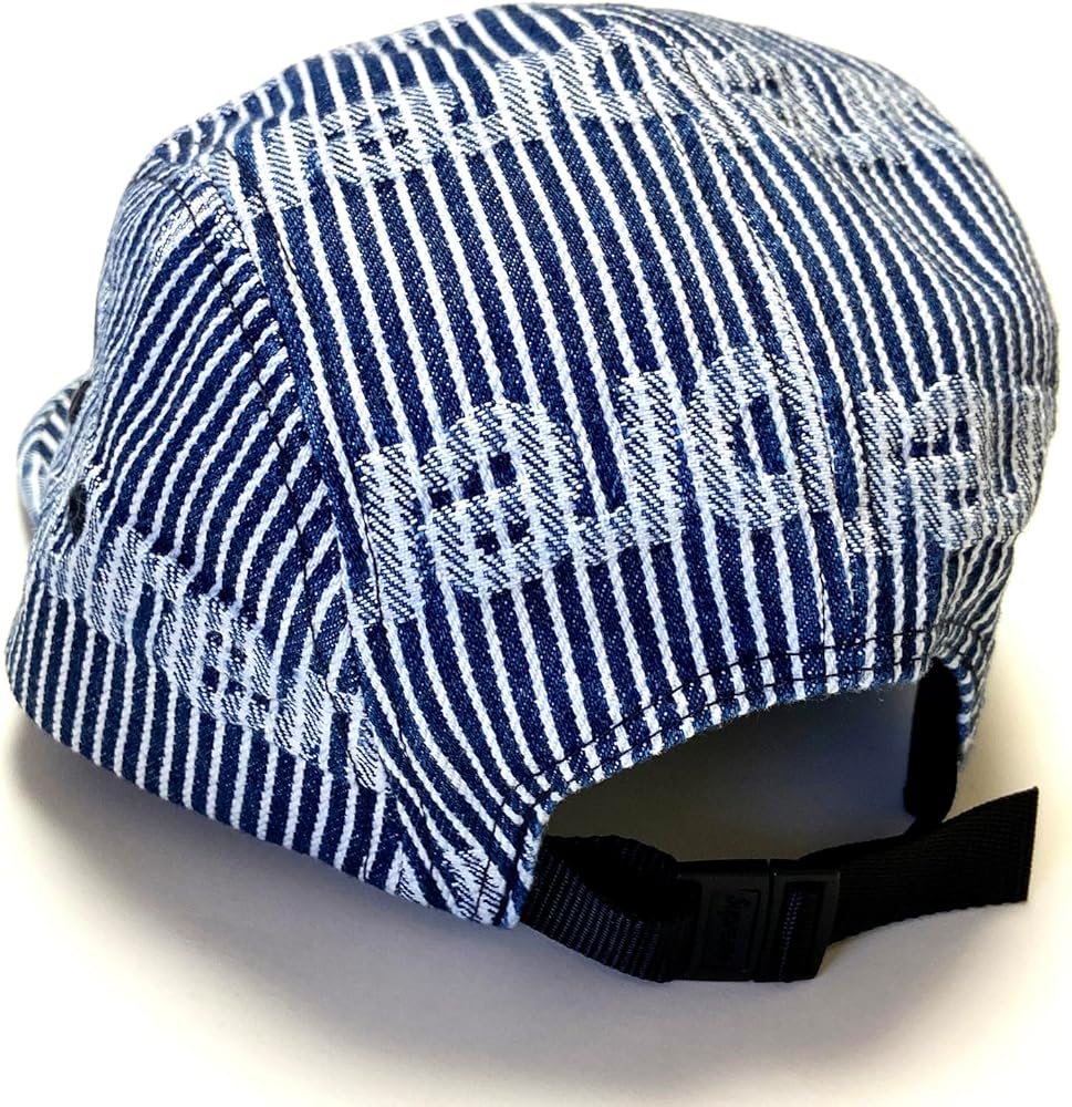 Amazon | [シュプリーム] メンズ ストライプ柄デニムキャンプキャップ