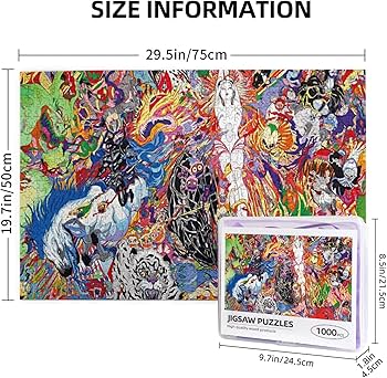 Amazon | 天野喜孝図 ジグソーパズル 1000ピース パズル 知育 脳トレ