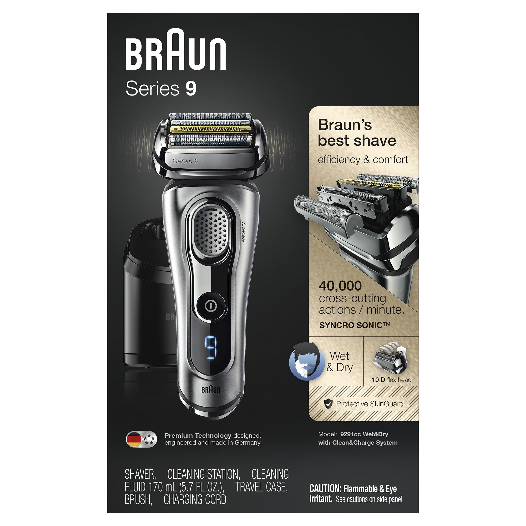 Amazon.co.jp: ブラウン メンズ電動カミソリ シリーズ9 9291cc 電動