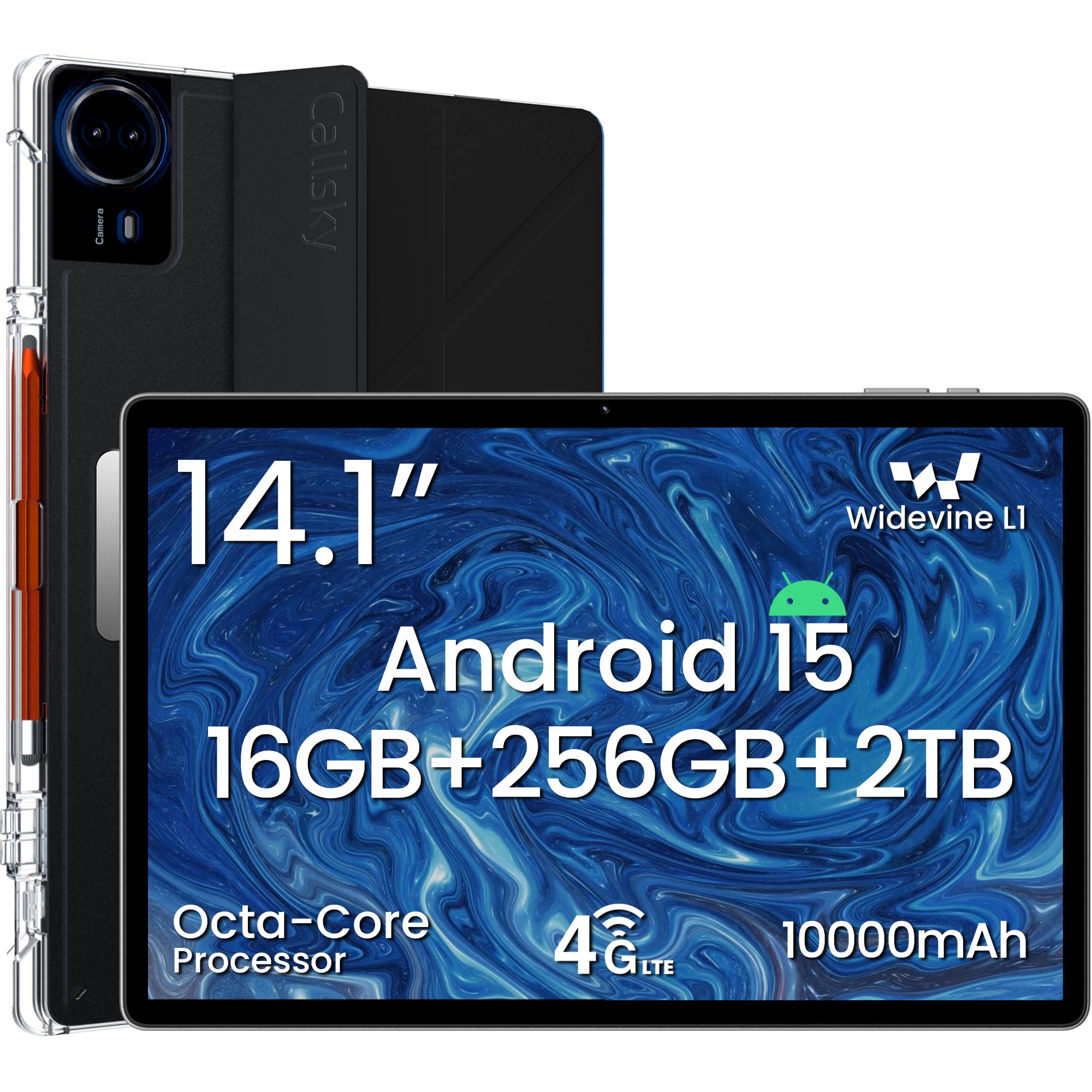 Amazon.com : 14 Inch Android 15 Tablet, 16GB RAM+256GB ROM