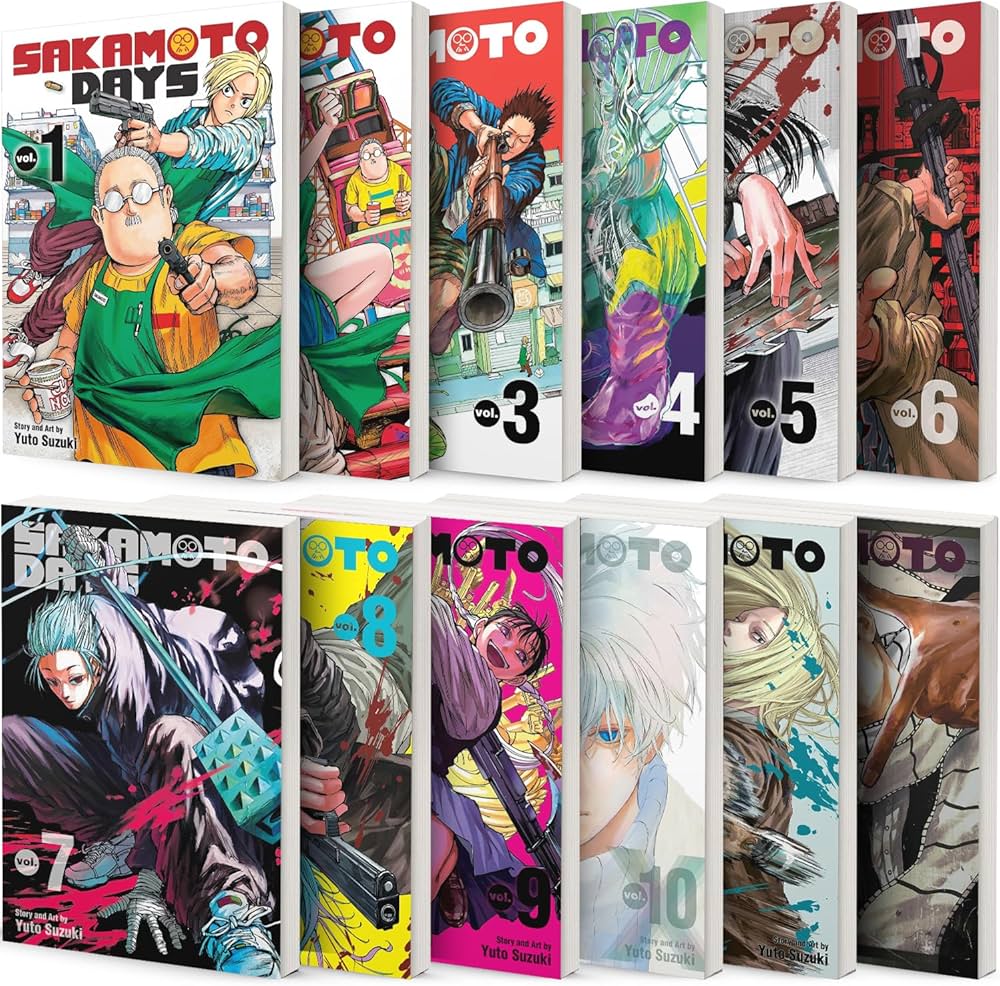 Sakamoto Days Manga 12-book Set Vol.1-12 by Yuto Suzuki: Yuto