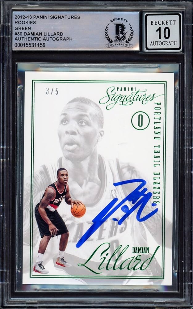 Amazon.com: Damian Lillard Autographed 2012-13 Panini Signatures
