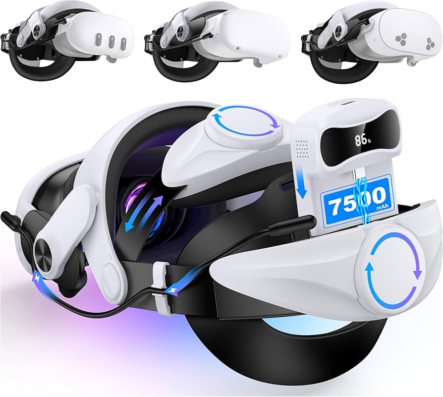 Amazon.co.jp: ダブルノブ調節可能エリートストラップ交換用、VRヘッド