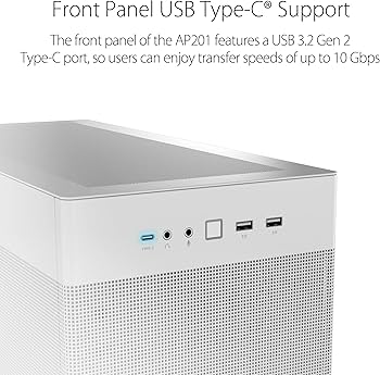 Amazon.com: ASUS Prime AP201 33-Liter Micro ATX White PC case with