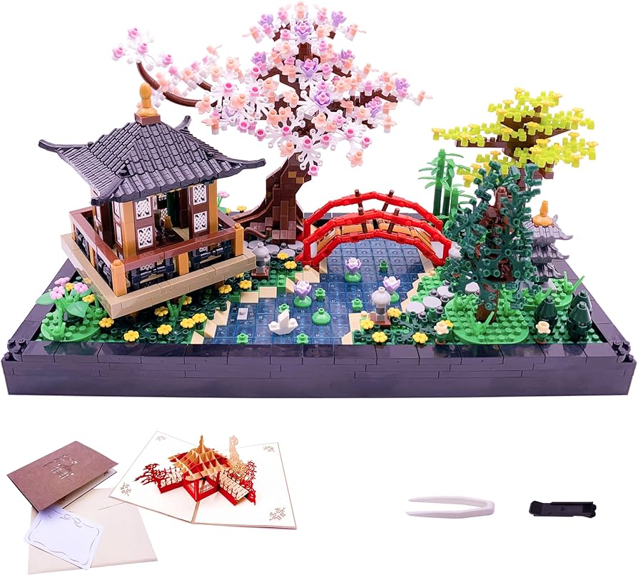 Amazon.com: Alizdd Micro Building Blocks Sets，Chinese Zen Garden