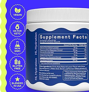 Amazon.com: Hi-Lyte Keto K1000 Electrolyte Powder | Lemonade