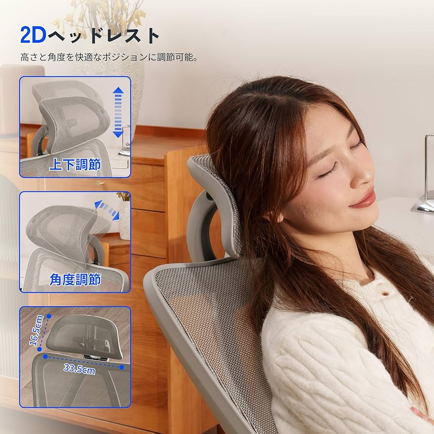 Amazon.co.jp: FLEXISPOT オフィスチェア デスクチェア C5 多機能調節