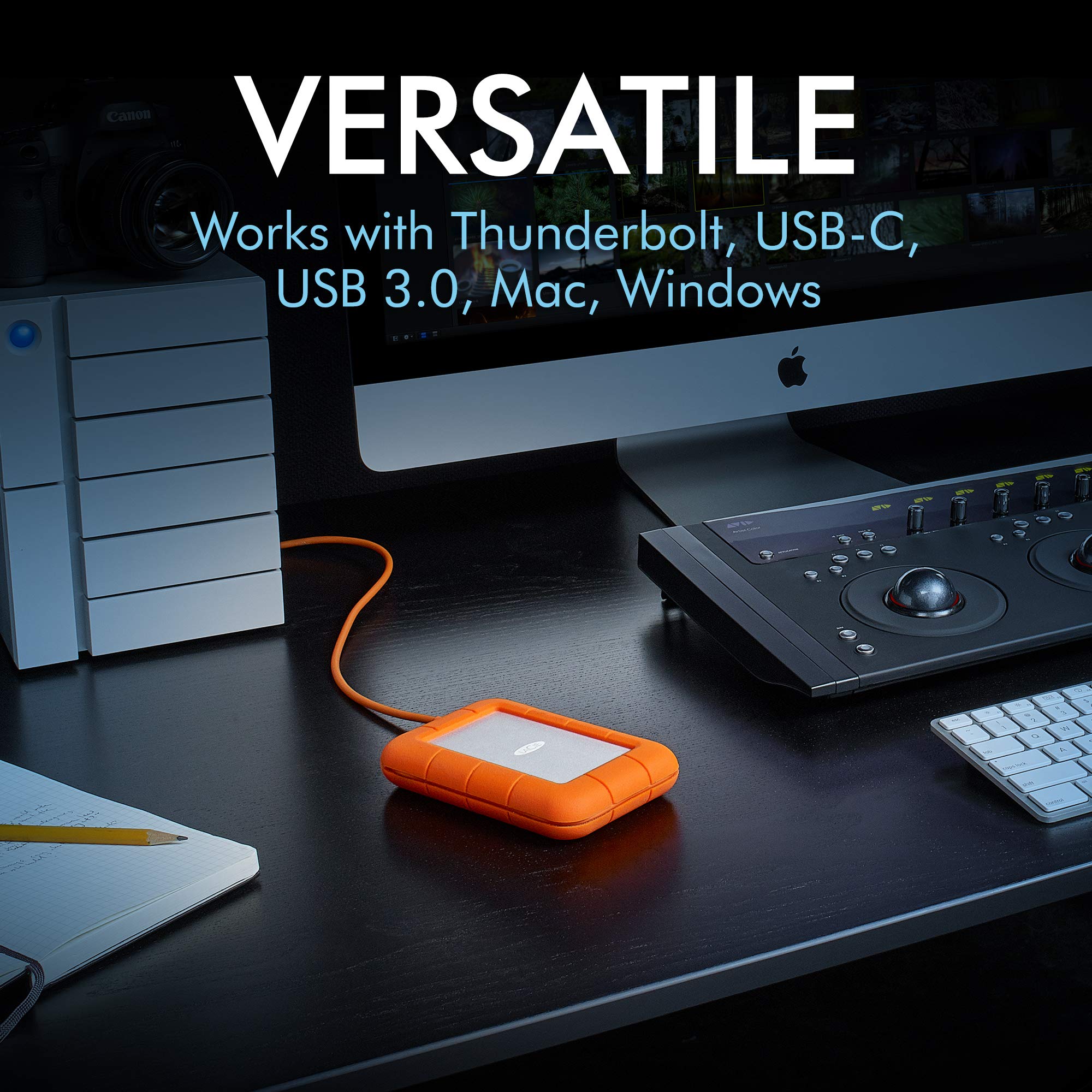 Amazon.com: LaCie Rugged Thunderbolt USB-C 5TB External Hard Drive