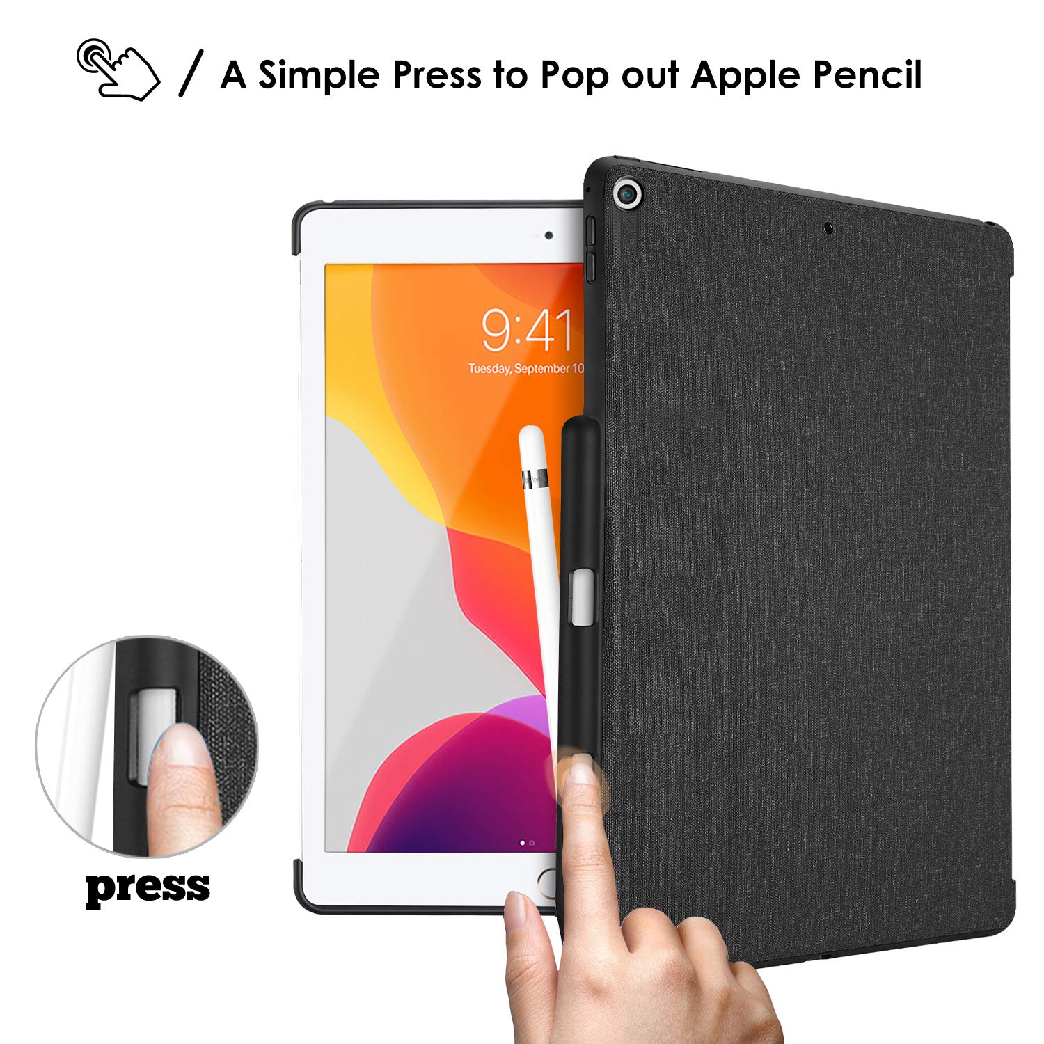 Amazon.co.jp: ProCase iPad 第9/8/7世代 ケース 10.2インチ Pencil