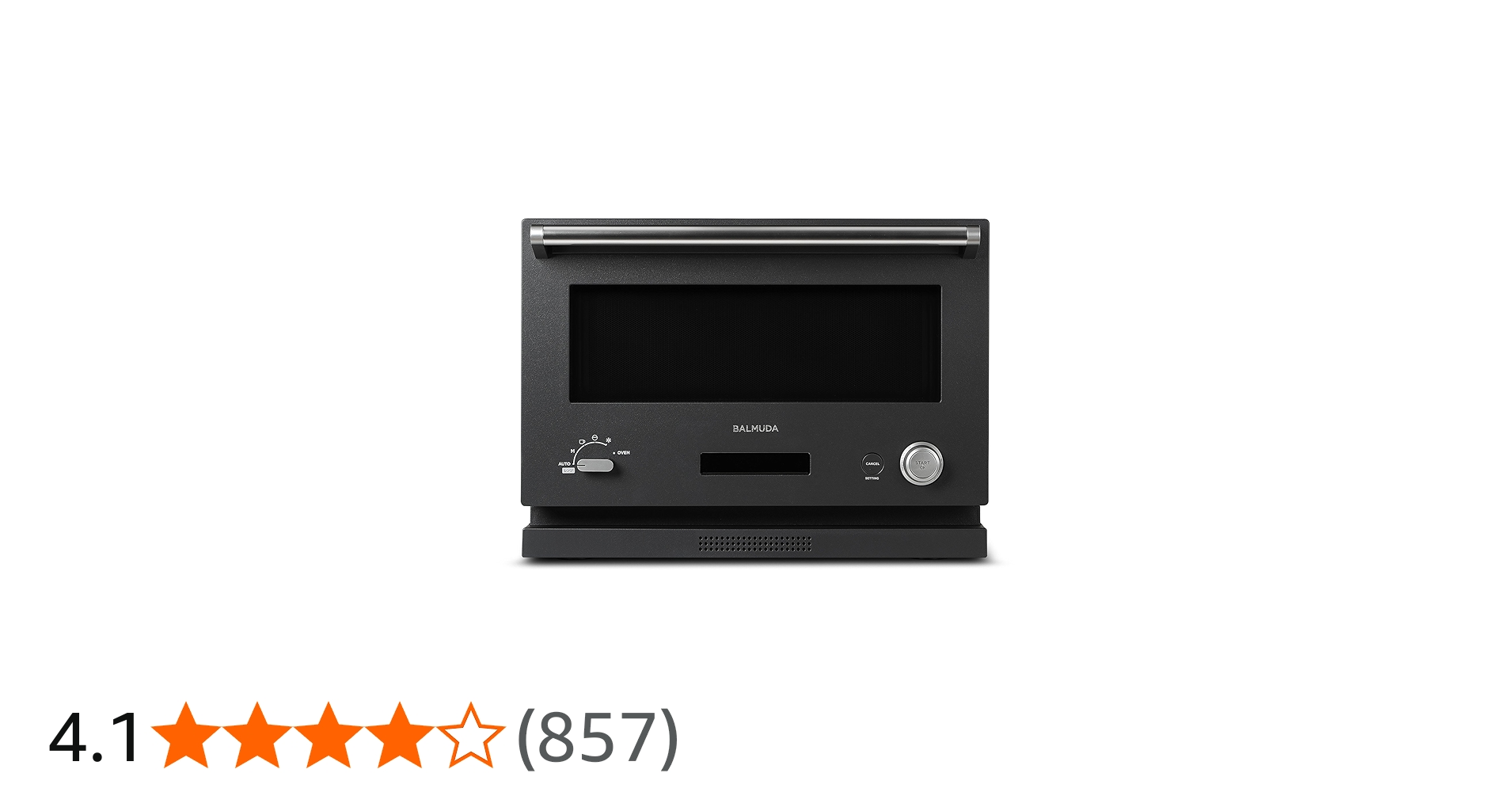 Amazon | バルミューダ ザ・レンジ オーブンレンジ ブラック BALMUDA