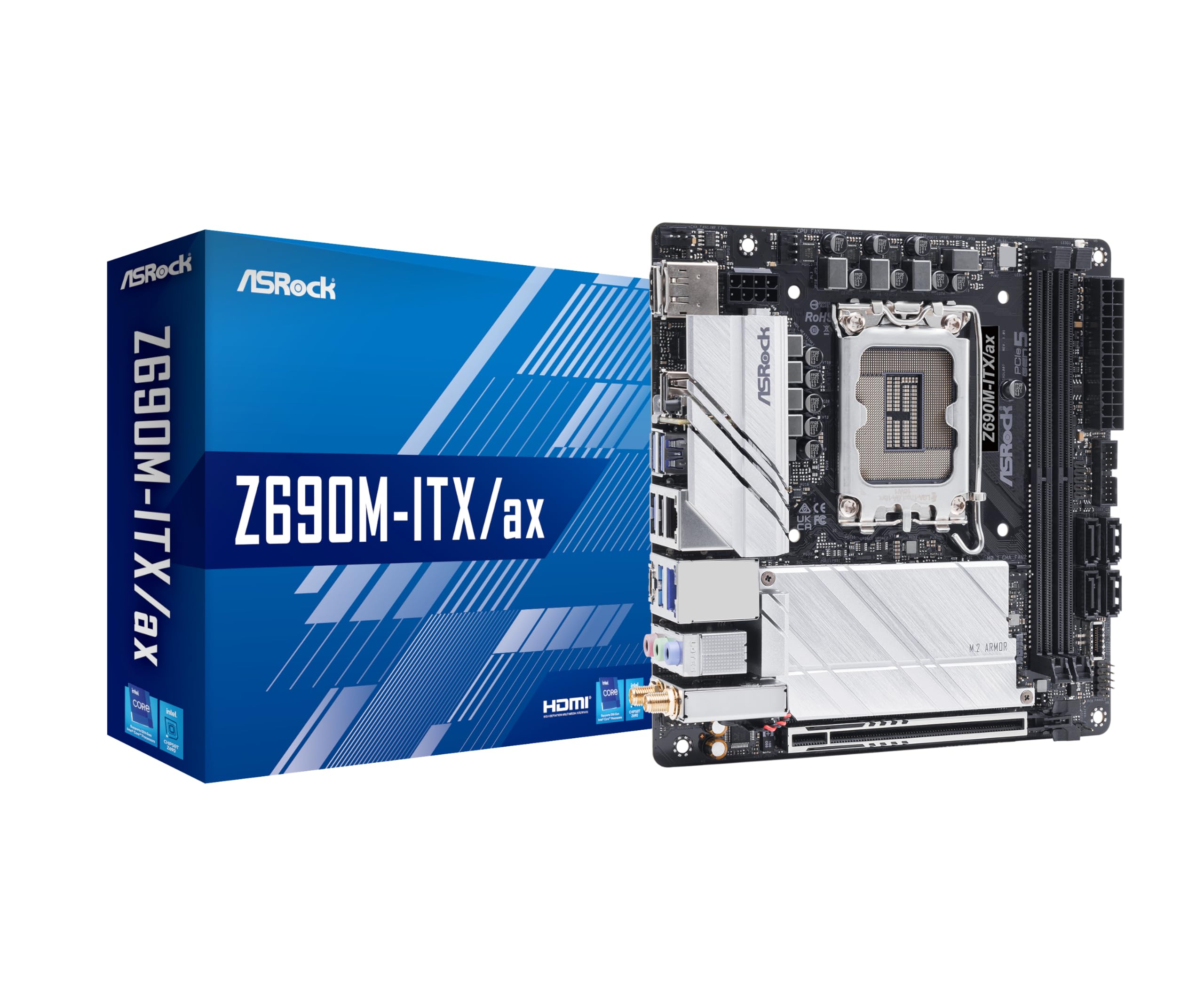 Amazon | ASRock マザーボード Z690M-ITX/ax Intel 第12世代 CPU
