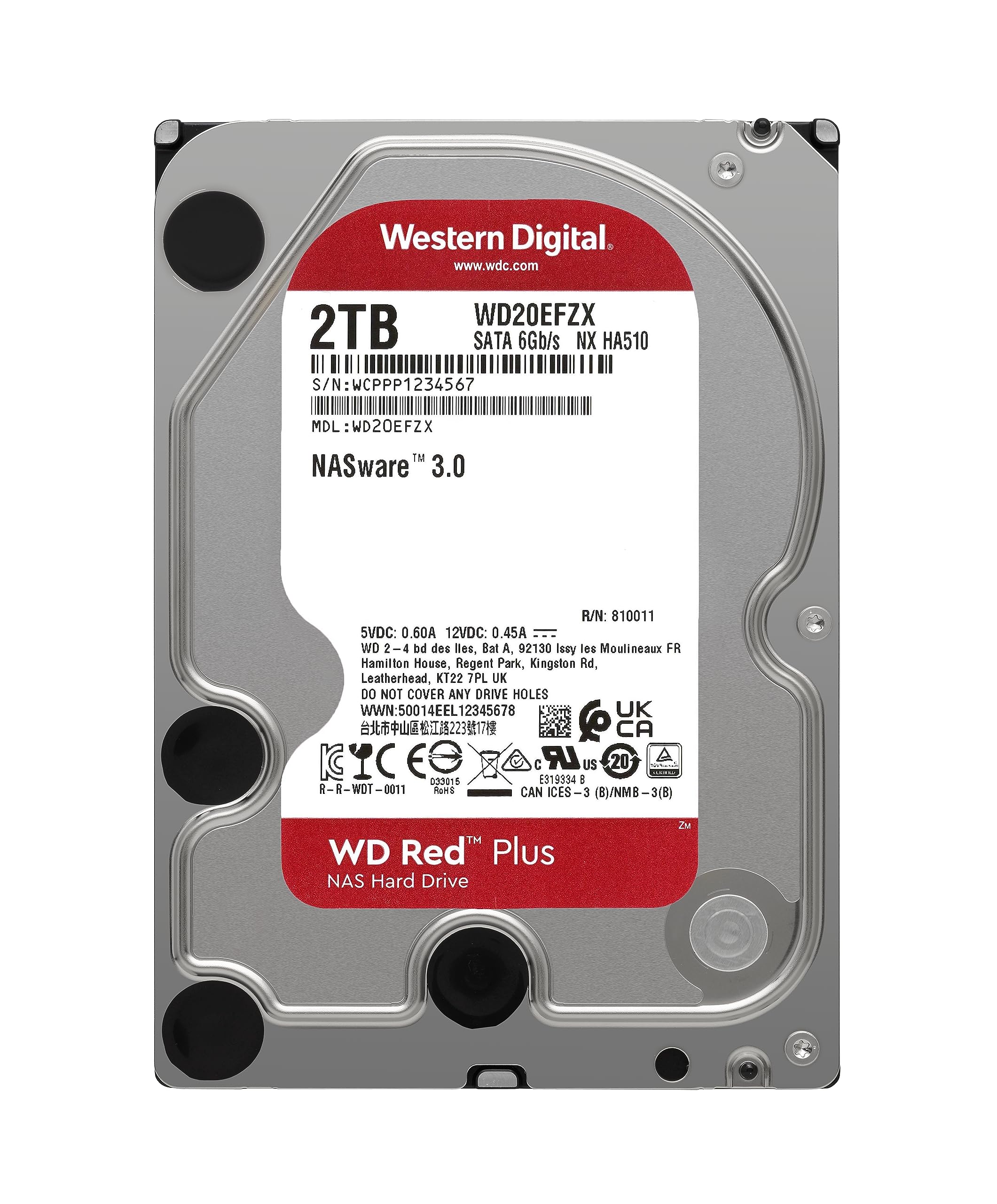 Amazon.com: Western Digital 2TB WD Red Plus NAS Internal Hard