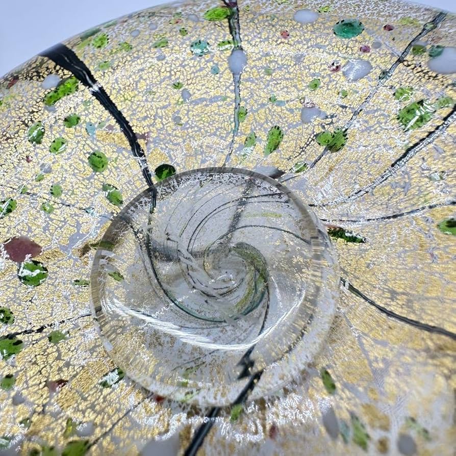 Amazon.co.jp: 現代の名工/人間国宝 ガラス工芸家 黒木国昭作 コップ