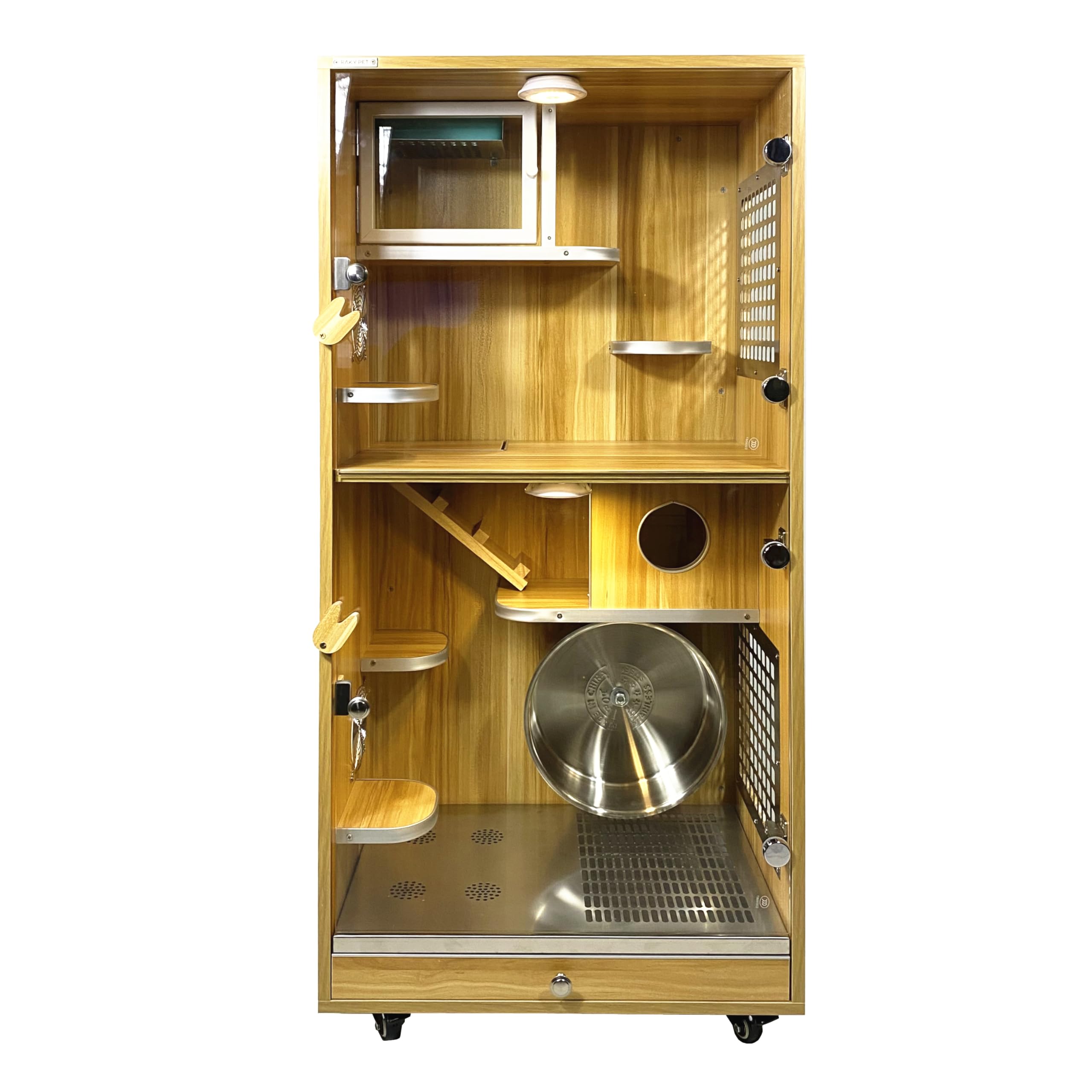 Amazon | 「組立完成品発送」チンチラゲージセット 小動物飼育ケージ