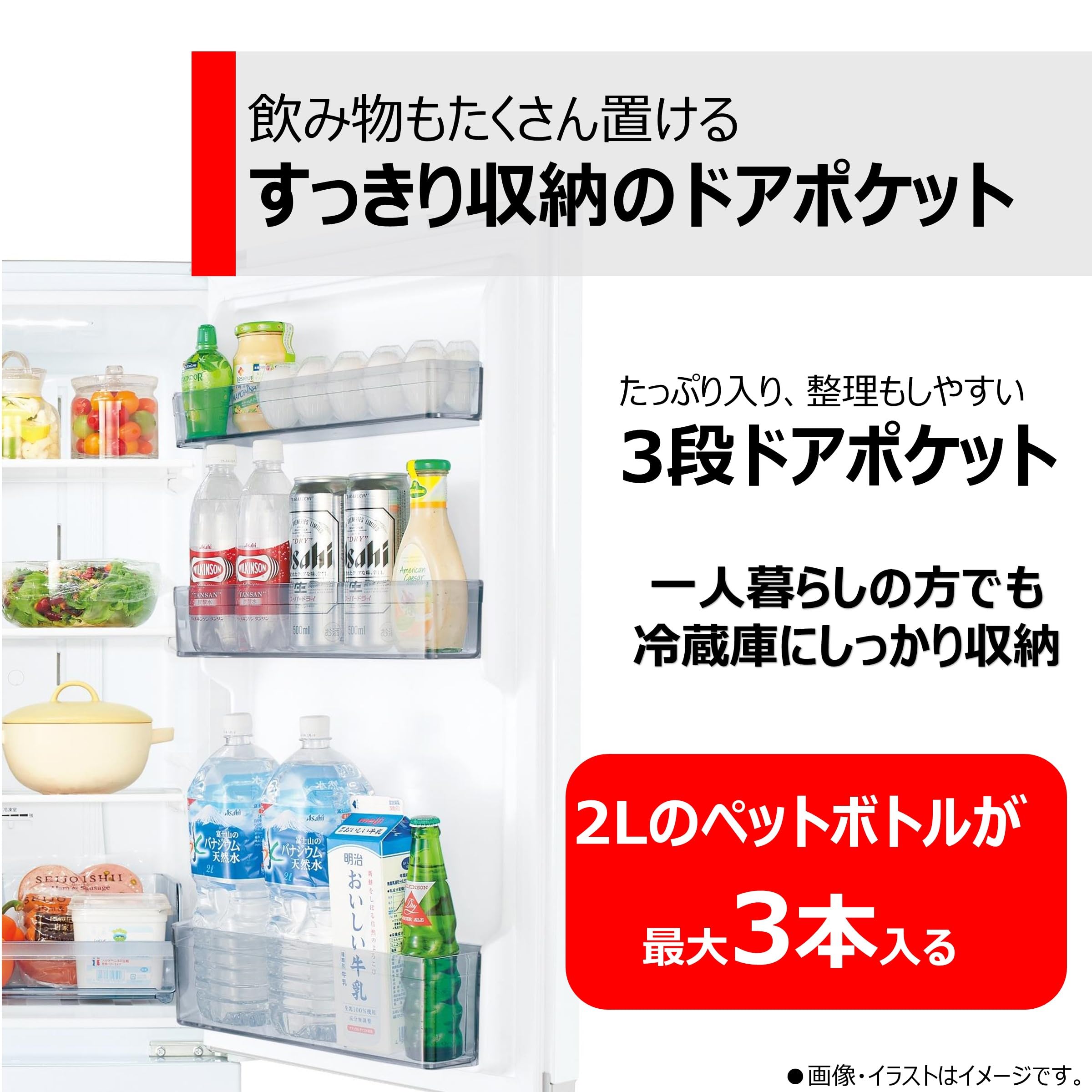 Amazon | TOSHIBA(東芝) 冷蔵庫 幅47.9㎝ 170L GR-V17BS(W) 2ドア 自動