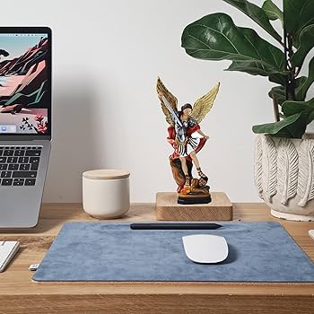 Amazon.co.jp: Lesunty 聖ミカエル像、大天使ミカエル像、宗教的な収集