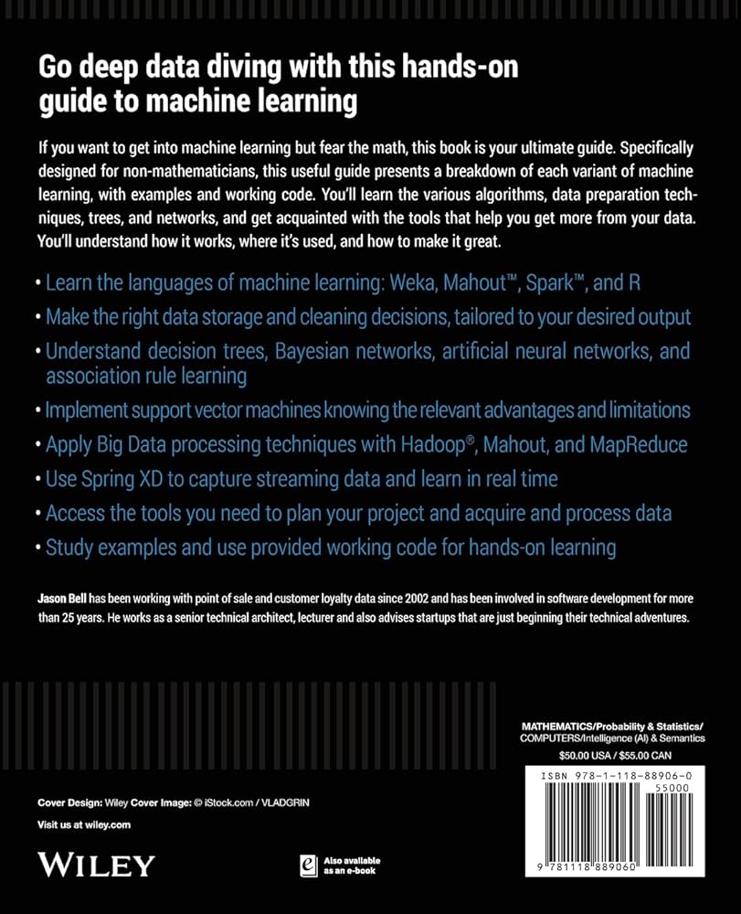 Amazon.com: Machine Learning: 9781118889060: Bell, Jason: Books