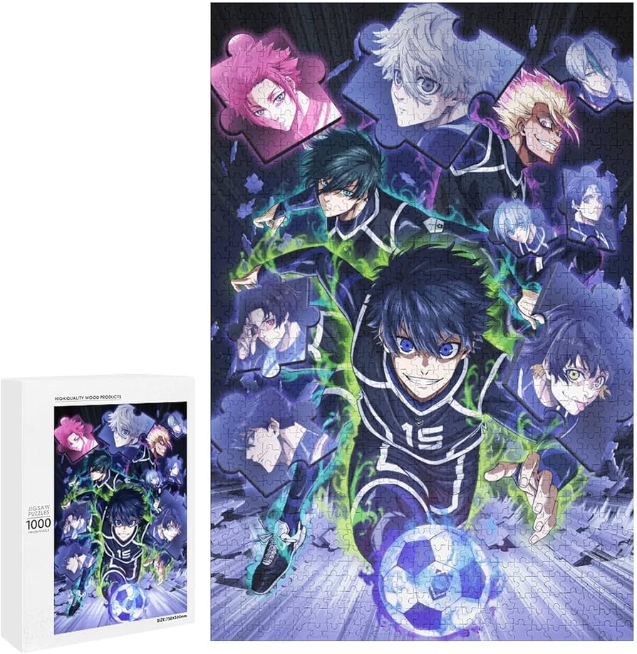Amazon | ブルーロック ジグソーパズル 1000ピース 益智減圧玩具 木製