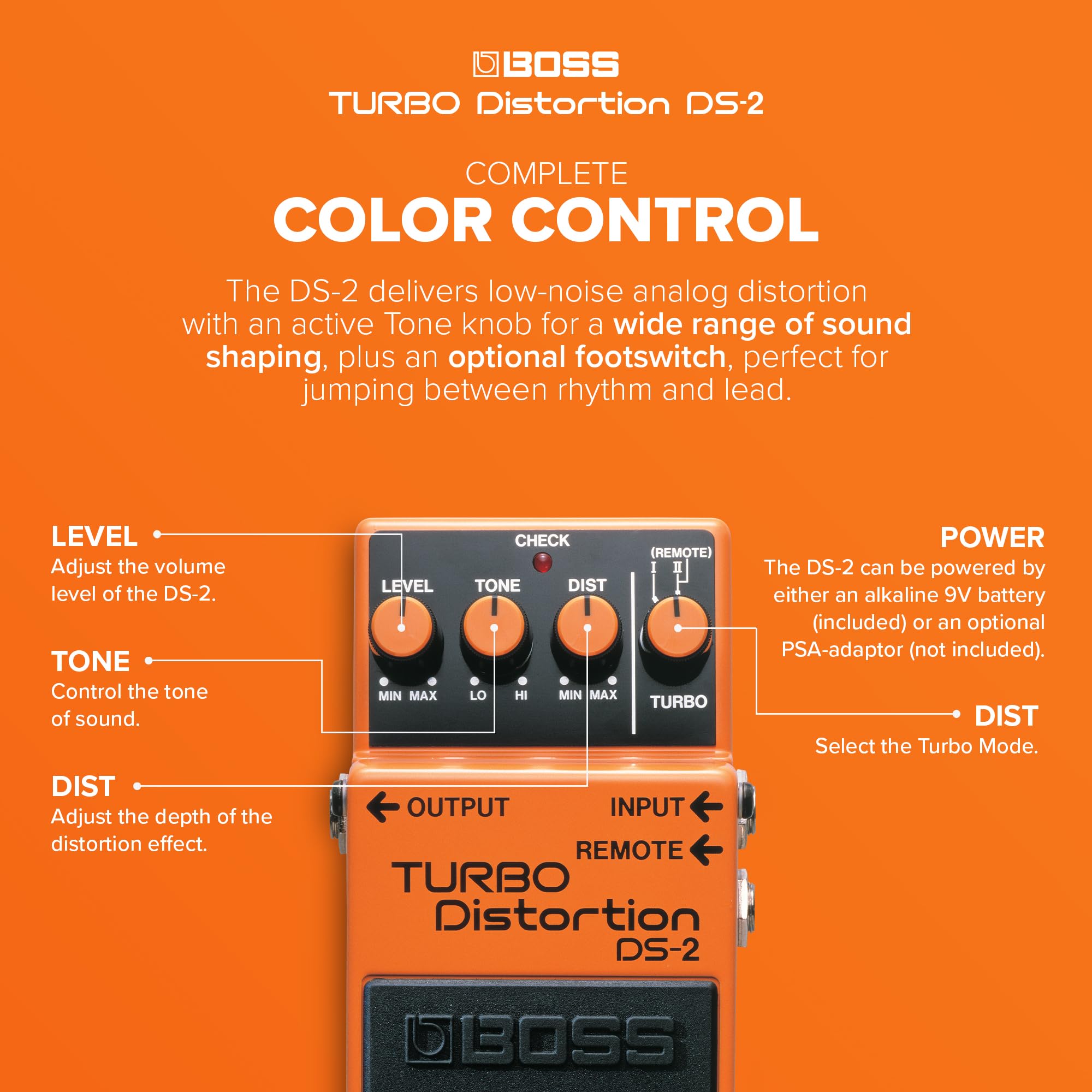 Amazon.co.jp: BOSS TURBO Distortion DS-2 : Musical Instruments