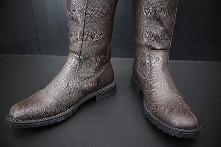 Amazon | [DJ] 斜めカット 特攻ブーツ 茶 26．5cm | DJ | ブーツ