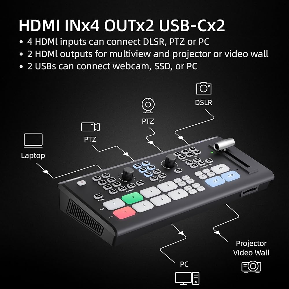 Amazon.com: Osee GoStream Deck Pro HDMI Live Stream Switcher